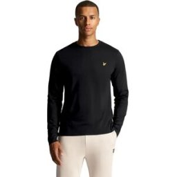 Lyle & Scott T-shirt à Manches Longues Plain Jet Black L Homme