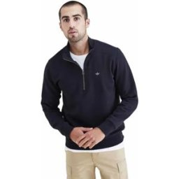 Dockers Pull à Demi-zip T3 Beautiful Black S Homme