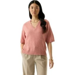 Garcia Pull à Manches Courtes T260240 Coral Dust M Femme