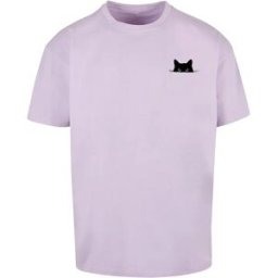 Mc Clothes T-shirt à Manches Courtes Halloween Cat Lilac L Homme