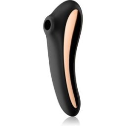 Satisfyer Dual KISS vibromasseur avec stimulateur de clitoris Black 18.8 cm