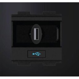 Crestron Enrouleur De Câble Usb-a Vers Usb-b 2.4 M Black One Size unisex