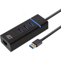 Act Hub Ac6310 Usb 3.0 (usb 3.1 Gen1) Gigabit Black One Size unisex