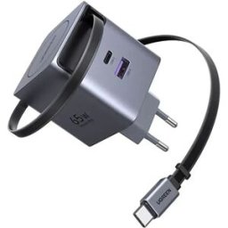 Ugreen Chargeur Mural Usb-a Et Usb-c 65w Gan Grey One Size unisex