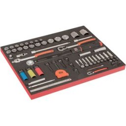 Bahco Clé Dynamométrique Shot With Viewer Spark Plug Sockets And 1/4´´ Sockets In Foam Tray 3/3 Fit&go With Laser Marking Set 79 Unités Multicolor One Size