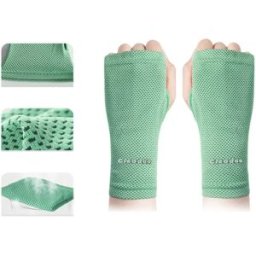 INF Paire de gants poignet refroidissants - Support en polyester absorbant la transpiration, protection solaire pour fitness et Vert