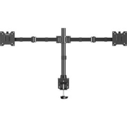 SpeaKa Professional SP-MM-221 Support de table pour écran 2 Écran(s) 43,2 cm (17) - 88,9 cm (35) noir réglable en hauteur, inclinable, mobile, rotatif