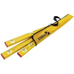 Stabila PRO SET 80 AS 19714 Set de niveaux à bulle 30 cm, 60 cm, 120 cm 0.5 mm/m