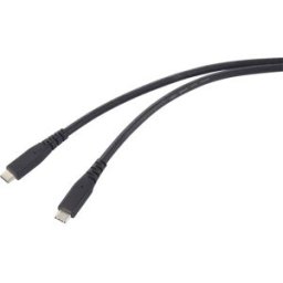 Renkforce Câble USB-C USB4™ USB-C® 0.50 m noir gaine TPE RF-6662038