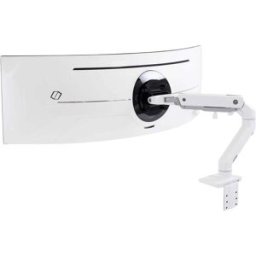 Ergotron HX Arm Desk Mount HD Support de table pour écran 1 Écran(s) 38,1 cm (15) - 124,5 cm (49) blanc rotatif, réglable en hauteur, inclinable, mobile
