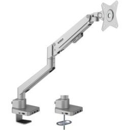 SpeaKa Professional SP-MM-600 Support de table pour écran 1 Écran(s) 43,2 cm (17) - 81,3 cm (32) argent rotatif, inclinable, réglable en hauteur, mobile