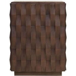 Table d'appoint en bois mindi foncé 37x52cm Naga - Versmissen