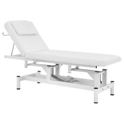 Fauteuil esthétique - 1 moteur - 50 W - 185 x 63 x 47 - 90 cm - 150 kg - blanc