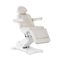 Fauteuil esthétique - 350 W - 180 x 61 x 65 - 97,5 cm - 150 kg - Écru / Blanc