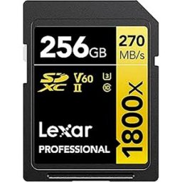 Lexar Carte Sd 256gb Professional 1800x Sdxc Uhs-ii Black / Gold One Size unisex