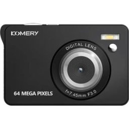 INF Caméra format carte pour étudiants - Vidéo 4K, photos 64MP, zoom numérique 18x, autofocus AF, écran LCD 2.8 inch, flash Le noir
