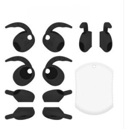 INF Embouts d'oreille en silicone avec onglet, compatible avec Samsung Galaxy Buds 4 (2026) - Protection anti-rayures et Le noir