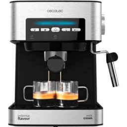 Cecotec Machine À Café Expresso Power Espresso 20 Matic. 20bars De Pression,1.5 L,bras Double Sortie, Buse Vapeur,platea