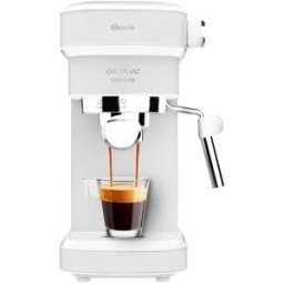 Cecotec Machine À Café Express Cafelizzia 790 Steel Pro. Acier Inox, Système Thermoblock, 20bars, Mode Auto Pour 1 Et 2