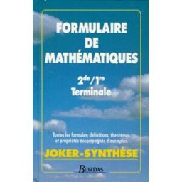 Formulaire de mathématiques Albert Deville, Didier Cahour Bordas