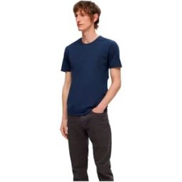Selected T-shirt à Manches Courtes Roland 3 Unités Black / Navy Blazer / Bright White S Homme