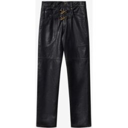 Pantalon Brinley En Cuir - Femme - Noir - Taille40 - Isabel Marant