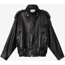 Veste Farza En Cuir - Femme - Noir - Taille38 - Isabel Marant