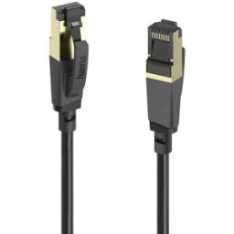 Hama 00202002 RJ45 Câble réseau, câble patch CAT 8 S/FTP 3 m noir 1 pc(s)