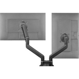 One For All Solid Dual black Support de table pour écran 2 Écran(s) 33 cm (13) - 88,9 cm (35) noir réglable en hauteur, mobile, inclinable, rotatif
