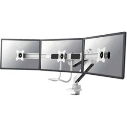 Neomounts NM-D775DX3WHITE Support de table pour écran 3 Écran(s) 43,2 cm (17) - 61 cm (24) blanc mobile, rotatif, inclinable, réglable en hauteur