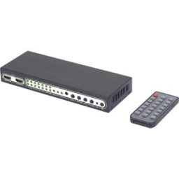 SpeaKa Professional 6 ports Switch matrice HDMI avec fonction Image dans limage, avec télécommande UHD 4K @ 60 Hz