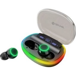 Denver TWE-55 Écouteurs intra-auriculaires Bluetooth, sans fil Stereo noir Suppression du bruit du microphone boîtier de charge, micro-casque, commande