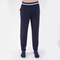 Isotoner - Pantalon élastique Homme Marine marine chiné S Homme