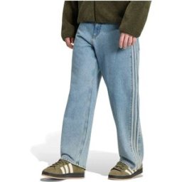 Adidas Originals Jean Firebird Adicolor Mid-rise Straight Leg Worn Blue Denim 40 Homme