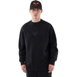 New Era Sweat-shirt Nba Le Oversize Tonal Crew Ft Chicago Bulls Black S Homme