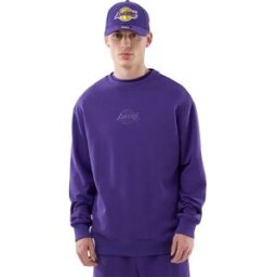 New Era Sweat-shirt Nba Le Oversize Tonal Crew Ft Los Angeles Lakers Purple XL Homme
