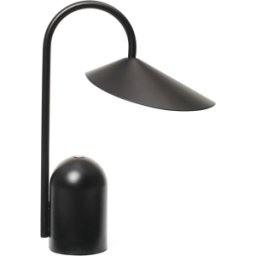 Lampe portable en aluminium noir Arum - Ferm living