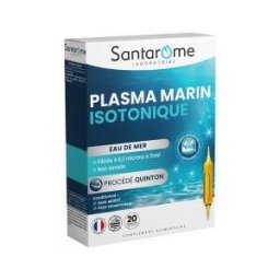 Santarome Plasma Marin Isotonique Eau de Mer 20 Ampoules - Boîte 20 ampoules de 10 ml