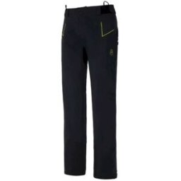 La Sportiva Pantalon ski de randonnée Crizzle EVO Shell Pant M (Black/Lime Punch) Homme M