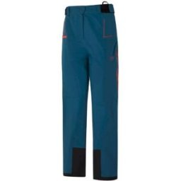 La Sportiva Pantalon ski de randonnée Crizzle EVO Shell Pant W (Storm Blue/Cherry Tomato) Femme L
