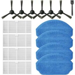 INF Kit d'accessoires pour aspirateur robot - 6 brosses latérales, 4 lingettes, 4 filtres pour BR151/G20 (compatible avec MAMNV