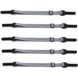 INF Cordon élastique pour lunettes adulte (lot de 5) compatible avec montures en métal, polyester, élasthanne, silicone et