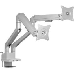 ICY BOX Monitorständer für zwei Monitore Support de table pour écran 2 Écran(s) 81,3 cm (32) gris, argent