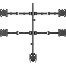 SpeaKa Professional SP-MM-541 Support de table pour écran 4 Écran(s) 43,2 cm (17) - 88,9 cm (35) noir rotatif, réglable en hauteur, inclinable, mobile