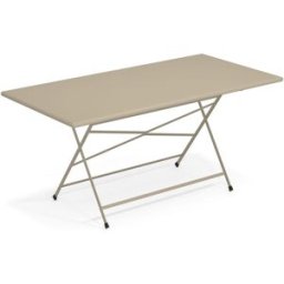 Emu - Table rectangulaire Arc en Ciel - Beige - Acier verni