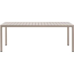 NARDI - Table rectangulaire Tevere - Beige - Résine de fibre de verre - Designer Raffaello Galiotto