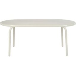 Tom Dixon - Table ovale Groove - Beige - Aluminium - Designer Tom Dixon
