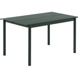 Muuto - Table rectangulaire Linear - Vert - Acier revêtement poudre - Designer Thomas Bentzen