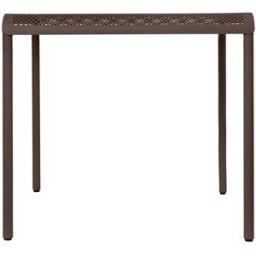 Ferm Living - Table carrée Dapple - Marron - Acier galvanisé thermolaqué - Designer Says Who
