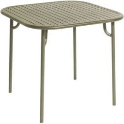 Petite Friture - Table carrée Week-end - Vert - Aluminium thermolaqué époxy - Designer Studio BrichetZiegler